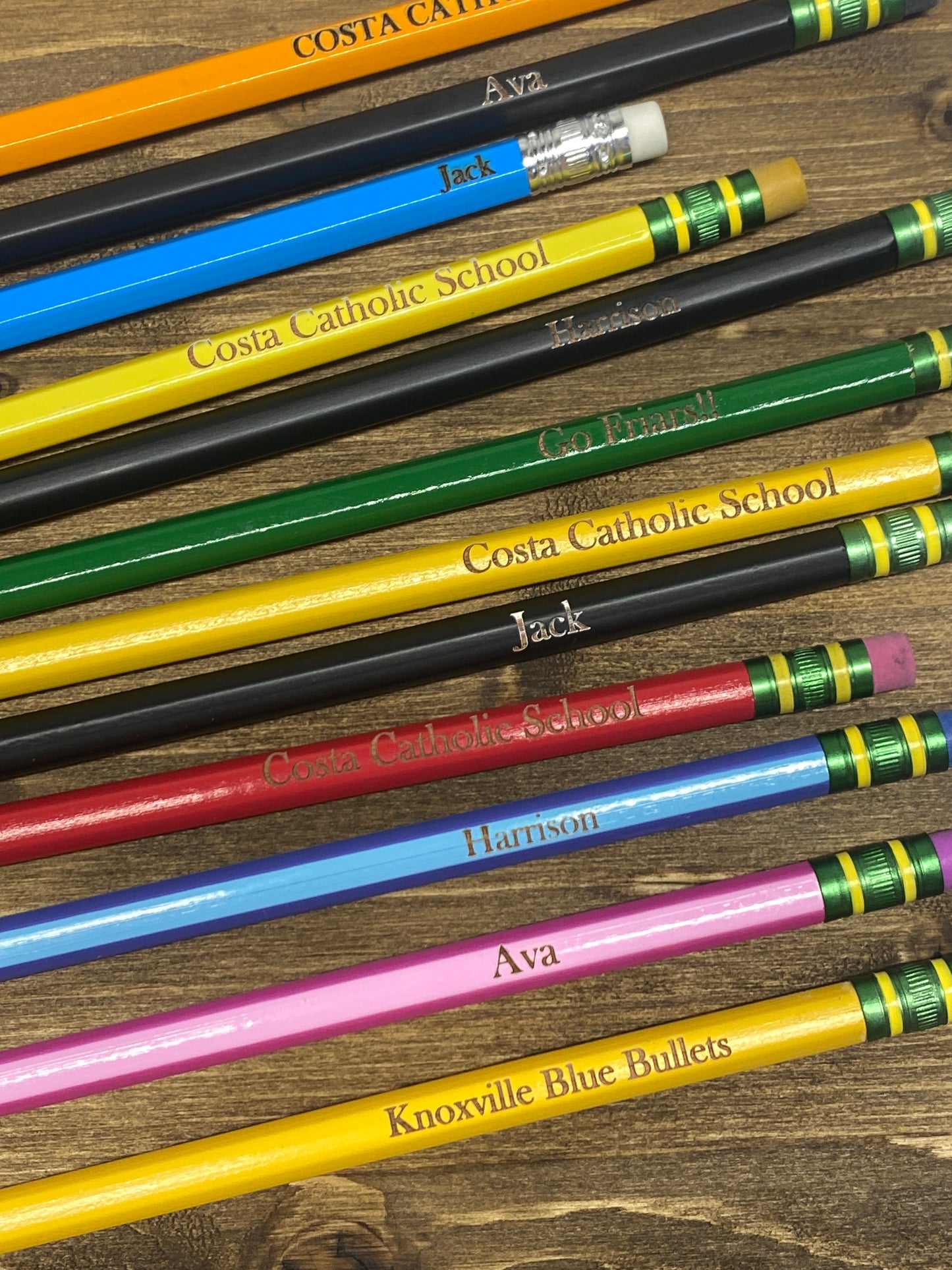 Name & School Spirit Pencils (10 pack)