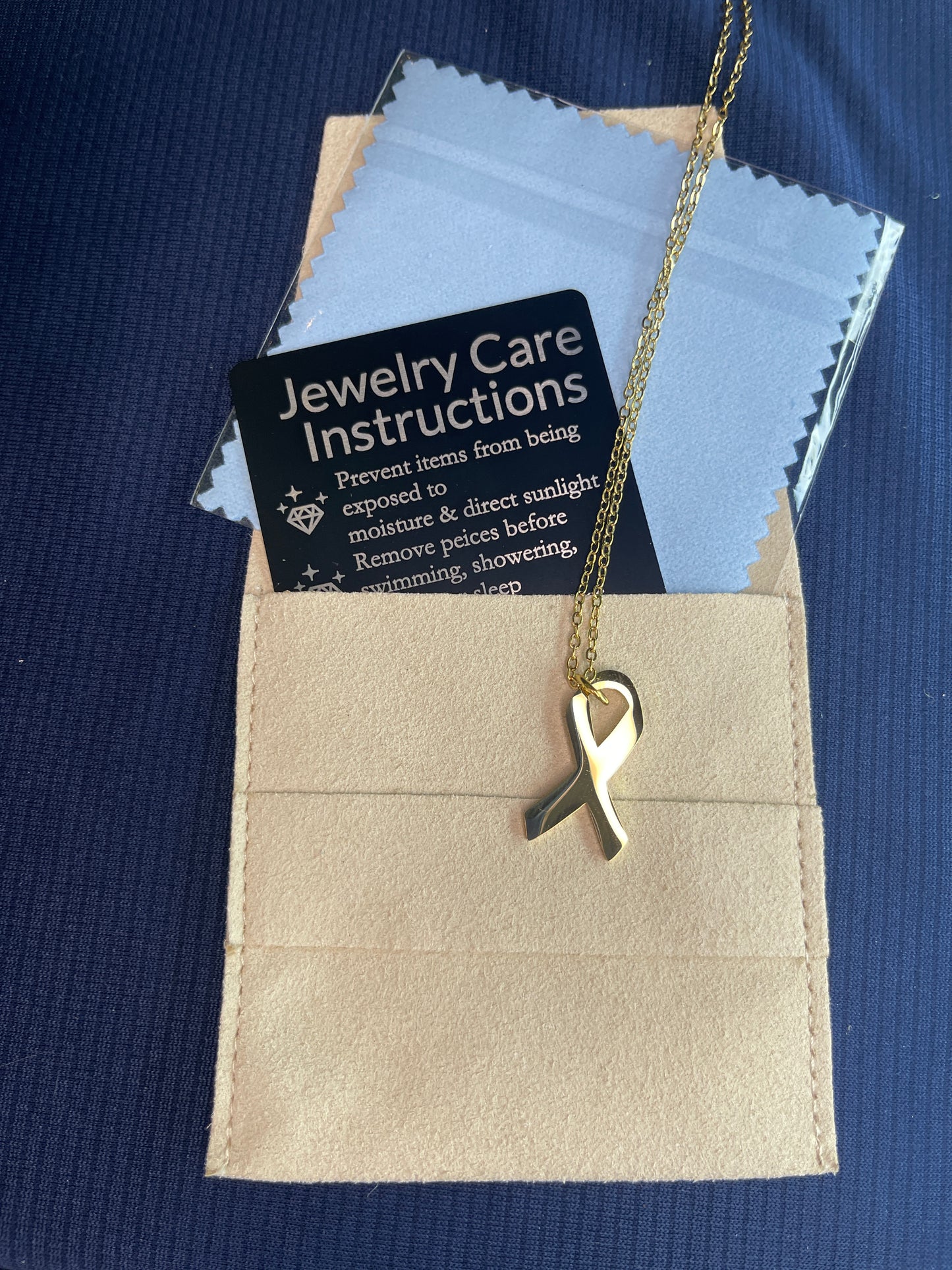 Awareness Ribbon Pendant Necklace