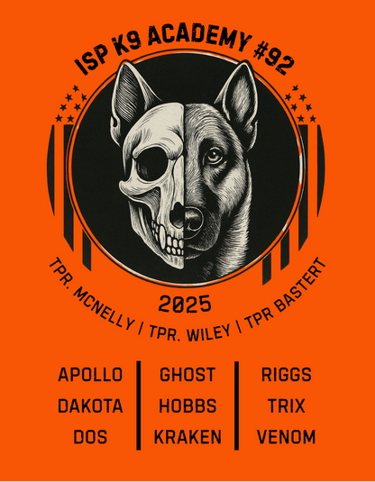 Illinois State Police K9 Academy – 92nd Class Commemorative Edition (Dry Fit Performance T-Shirt)