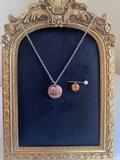 15mm Round Pendant Necklace