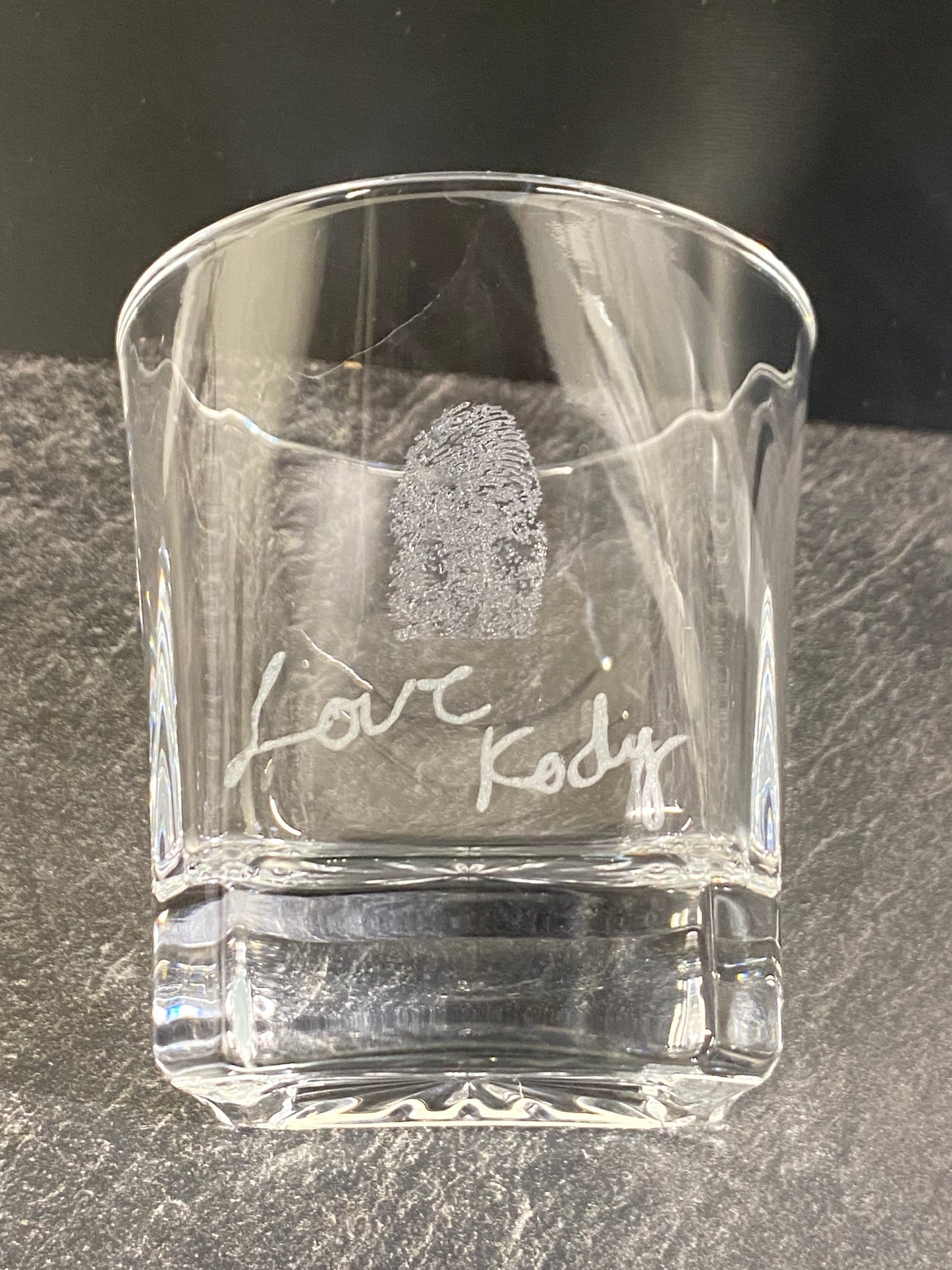 Custom Engraved Decanter Gift Set in a Premium Black Wood Box