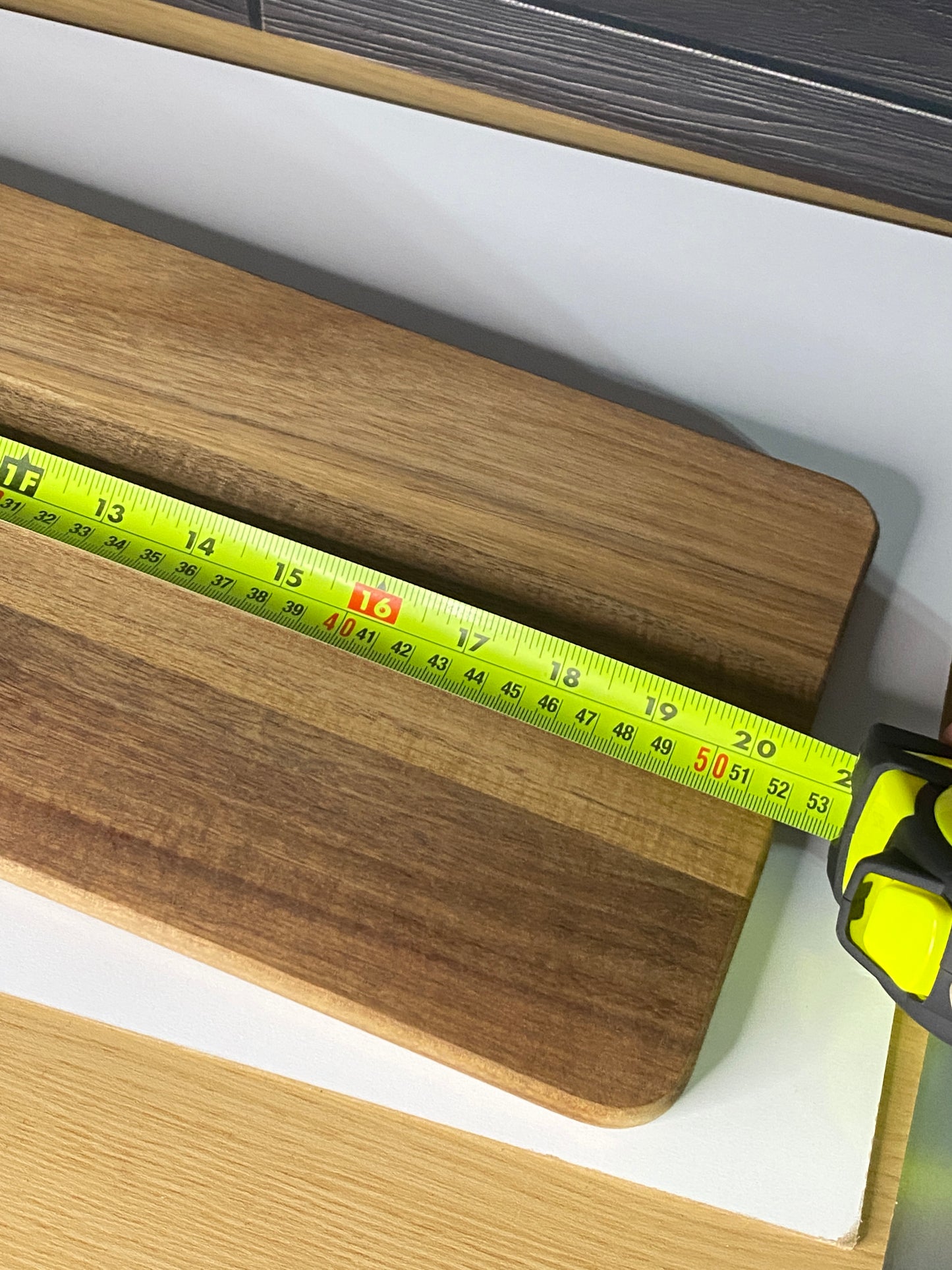 Long Acacia Charcuterie & Cutting Board with Handle