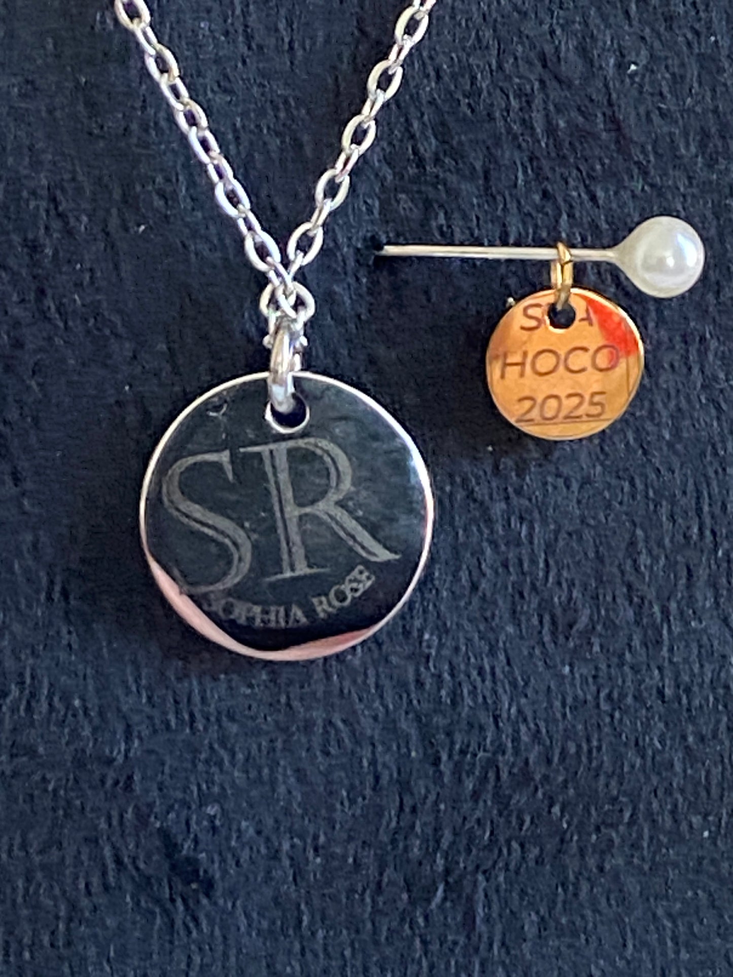 15mm Round Pendant Necklace