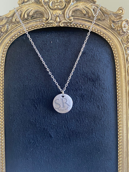 15mm Round Pendant Necklace