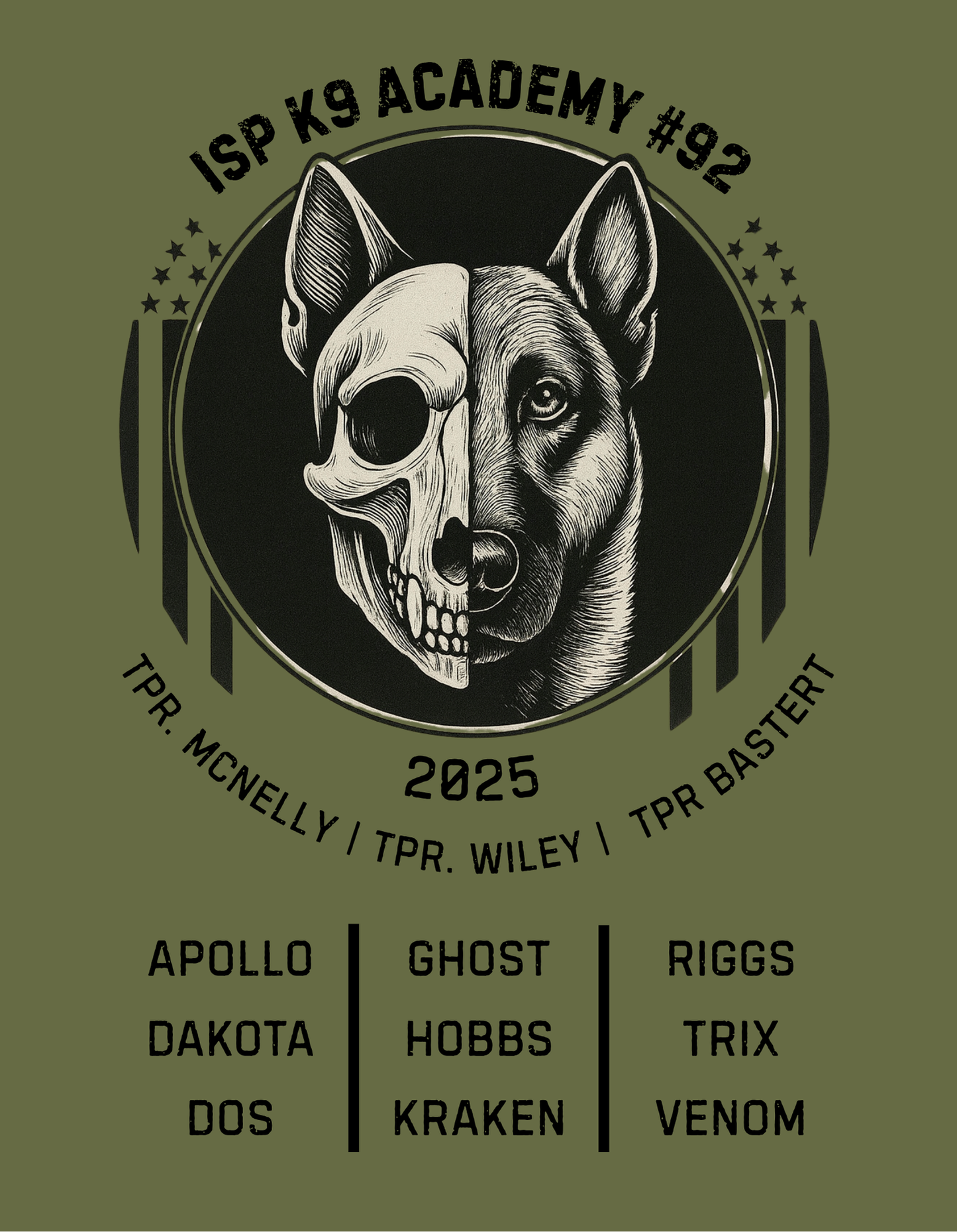 Illinois State Police K9 Academy – 92nd Class Commemorative Edition (Dry Fit Performance T-Shirt)