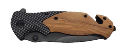 Custom Engraved Wood Handle Pocket Knife