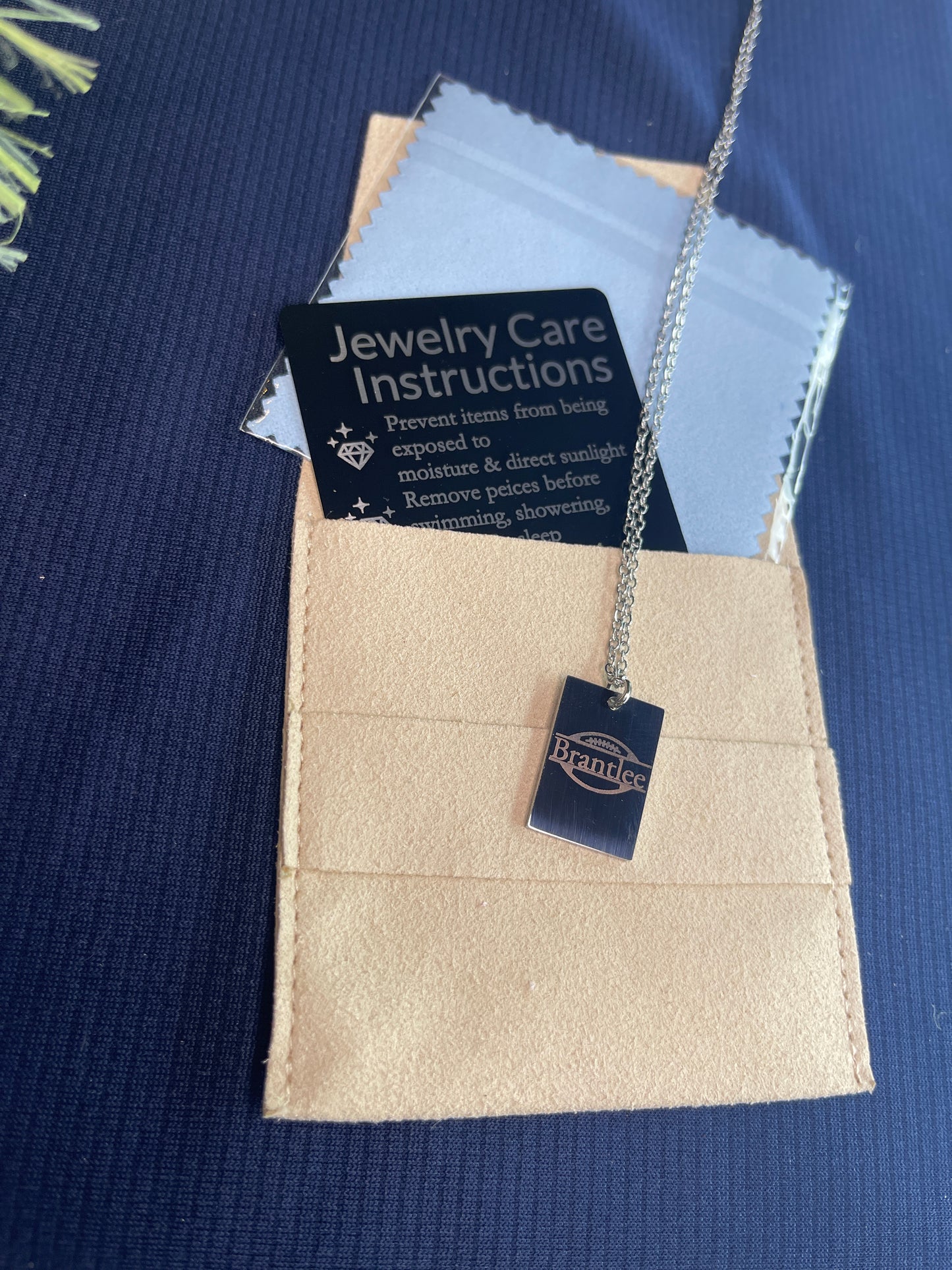 Medium Rectangle Pendant Necklace
