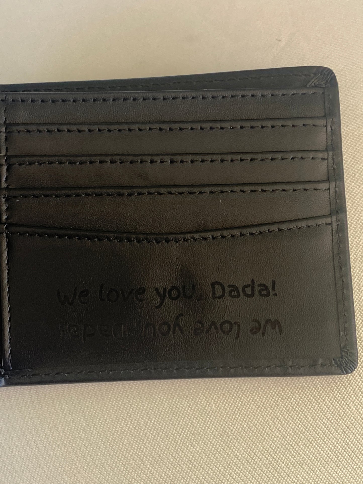 Personalized Leather Bifold Wallet for Men | Laser Engraved | RFID Blocking | Top Grain Argentine Leather | Custom Groomsmen & Gift-Ready