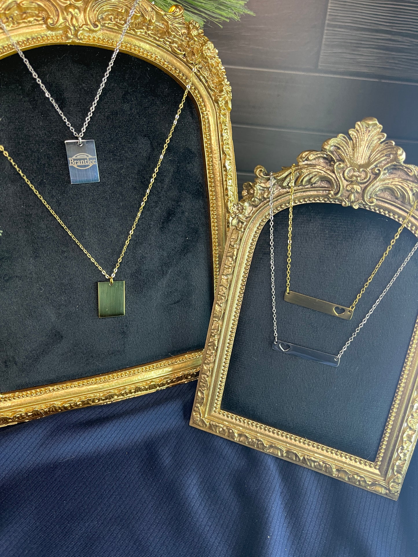 Medium Rectangle Pendant Necklace