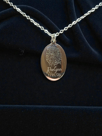Custom Fingerprint Necklace – A Cherished Keepsake Made Just for You