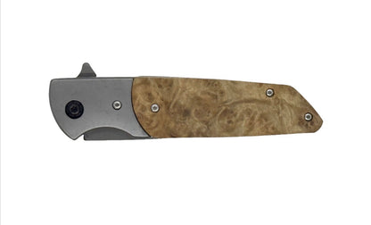 Custom Engraved Wood Handle Pocket Knife