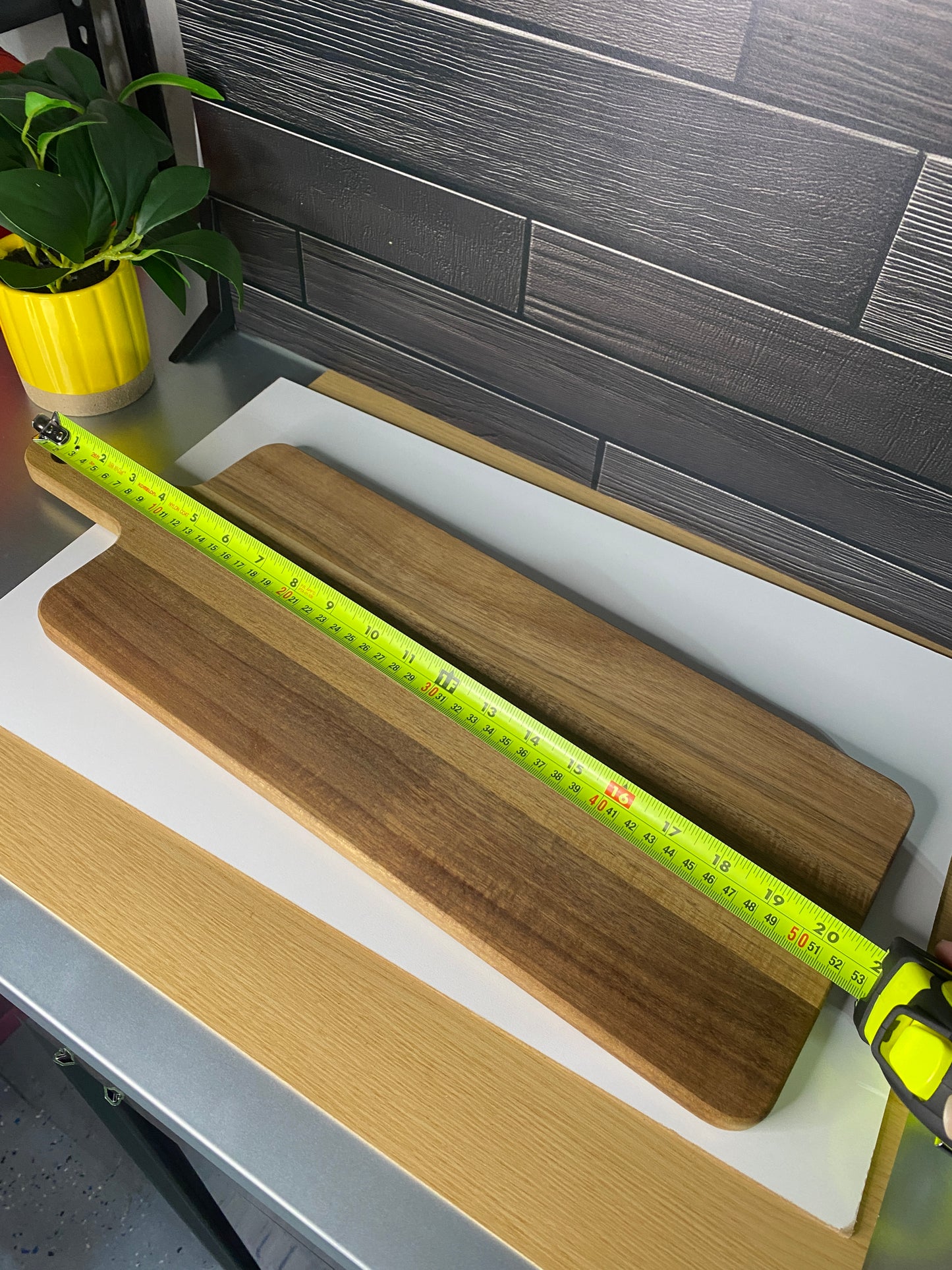 Long Acacia Charcuterie & Cutting Board with Handle