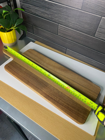 Long Acacia Charcuterie & Cutting Board with Handle