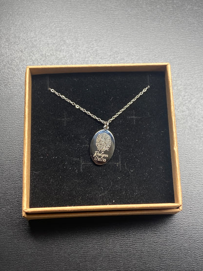 Custom Fingerprint Necklace – A Cherished Keepsake Made Just for You