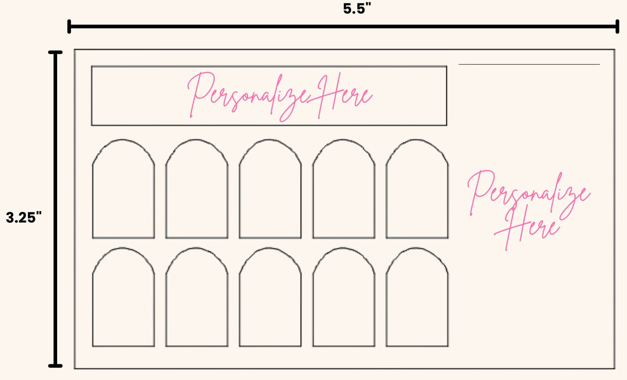 Press On Nail Sorting Tray (Three-Pack)