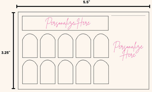 Press On Nail Sorting Tray (Three-Pack)