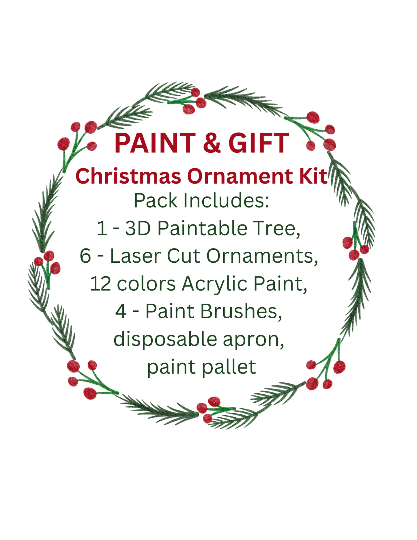 PAINT & GIFT Christmas Ornament Kit