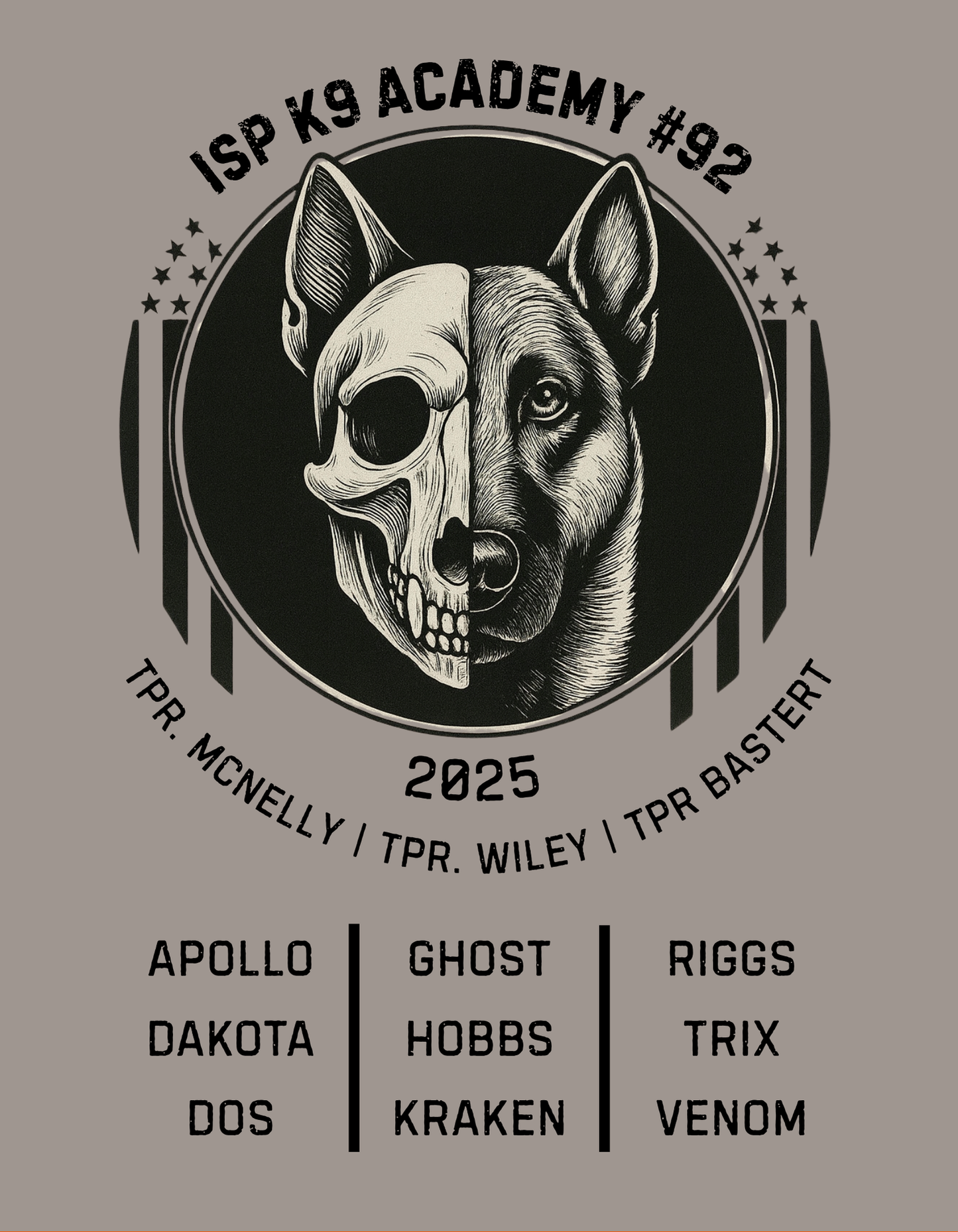 Illinois State Police K9 Academy – 92nd Class Commemorative Edition (Dry Fit Performance T-Shirt)