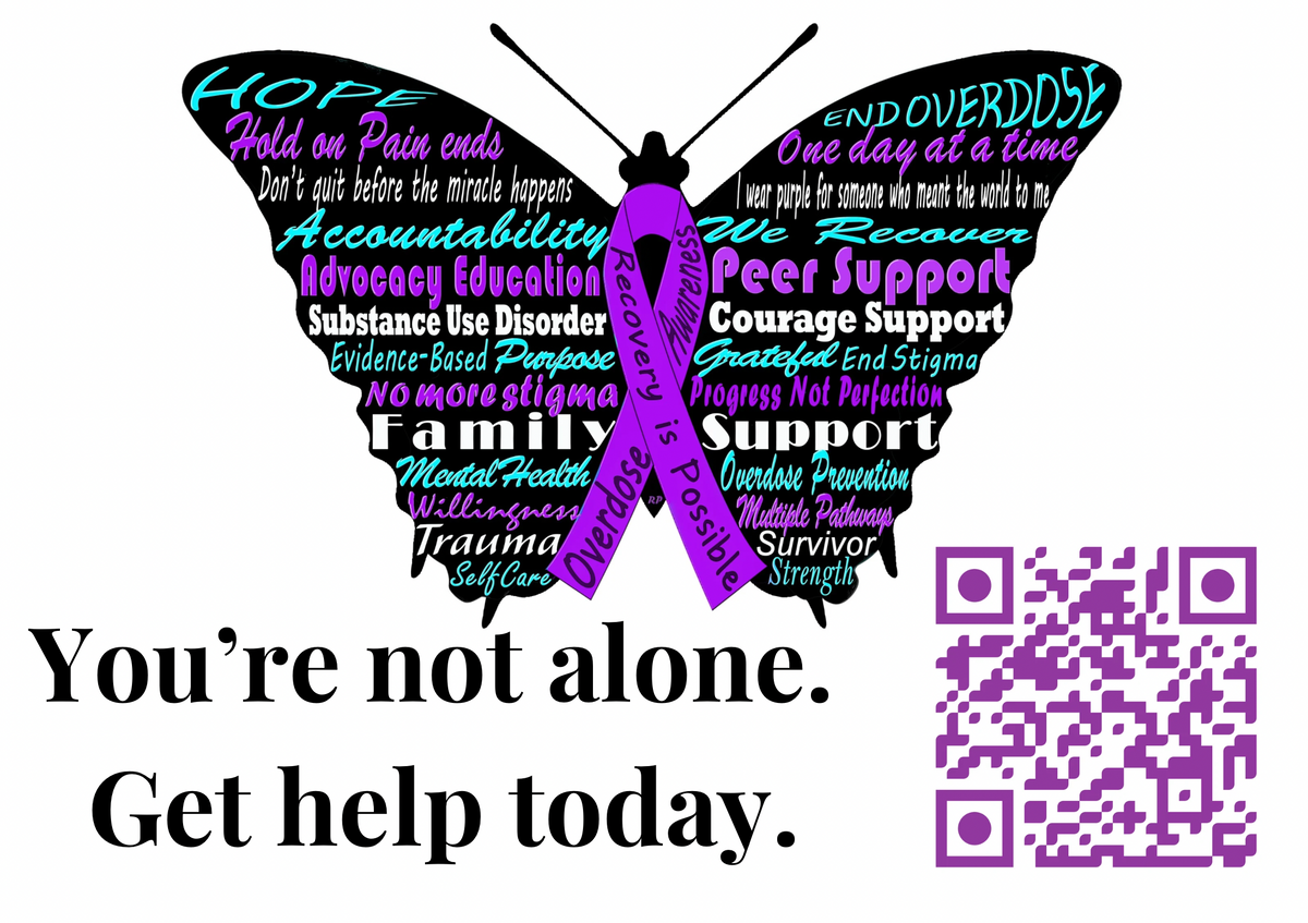 ROSC Overdose Awareness Sign GirlDad Creative