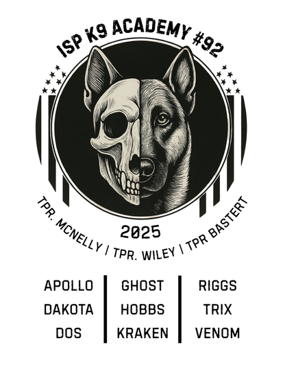 Illinois State Police K9 Academy – 92nd Class Commemorative Edition (Dry Fit Performance T-Shirt)